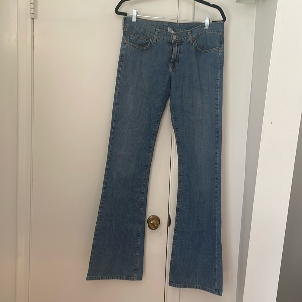Lucky Brand Medium Blue Flared Denim Jeans
